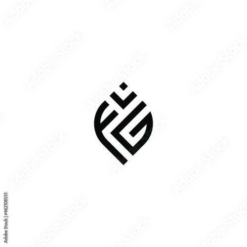 fg latter vector logo abstrack