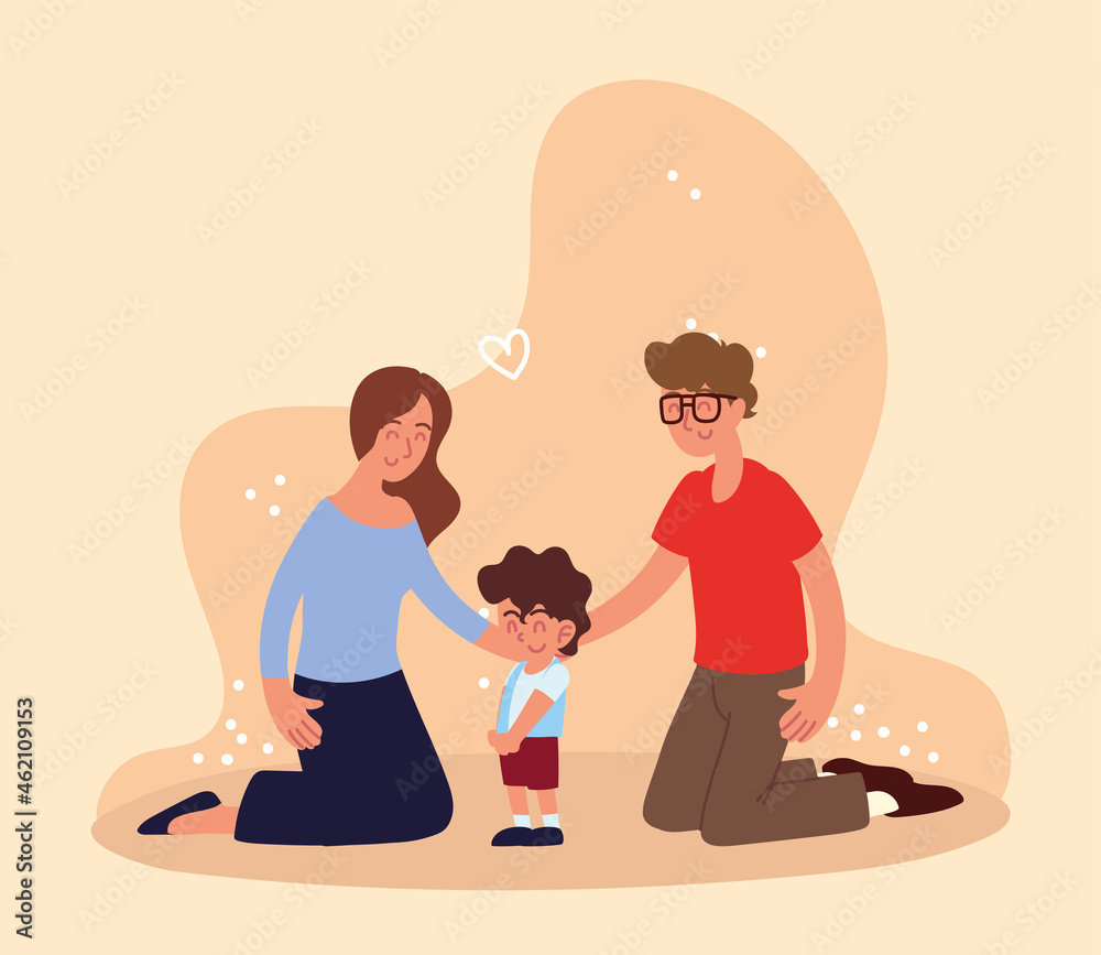 happy family adopted boy happy family adopted boy