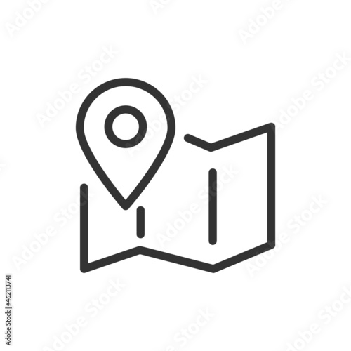 Outline design of route icon.