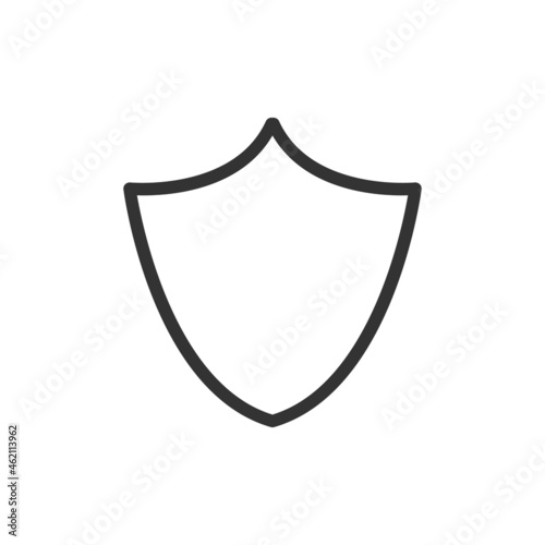 Shield line icon, sign or symbol.