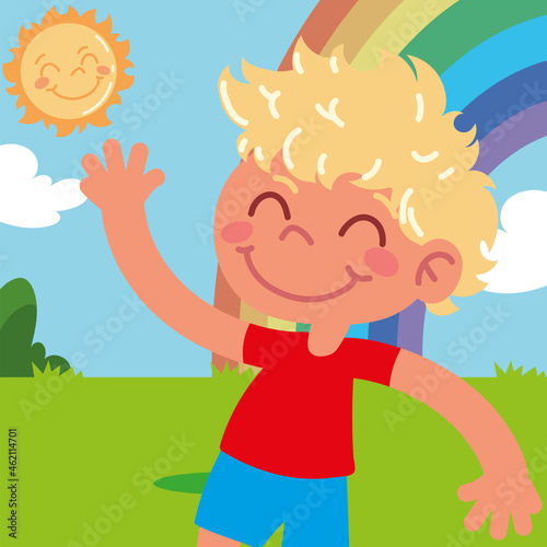 cute blond boy