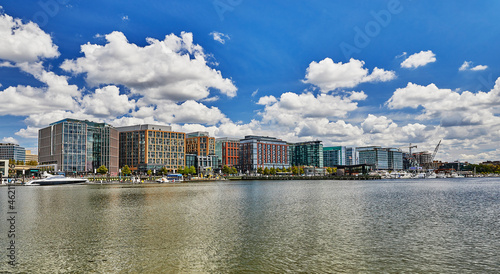 Fisherman's Wharf in Washington DC Skyline View
