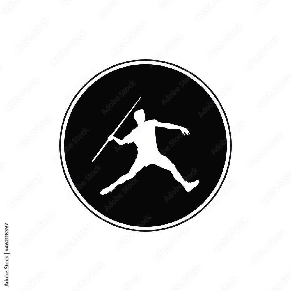 Javelin throwing Athlete. Javelin throw, athlete throwing, isolated vector silhouette. Athletics. Javelin throwing Athlete. Javelin throw, athlete throwing, isolated vector silhouette. Athletics.