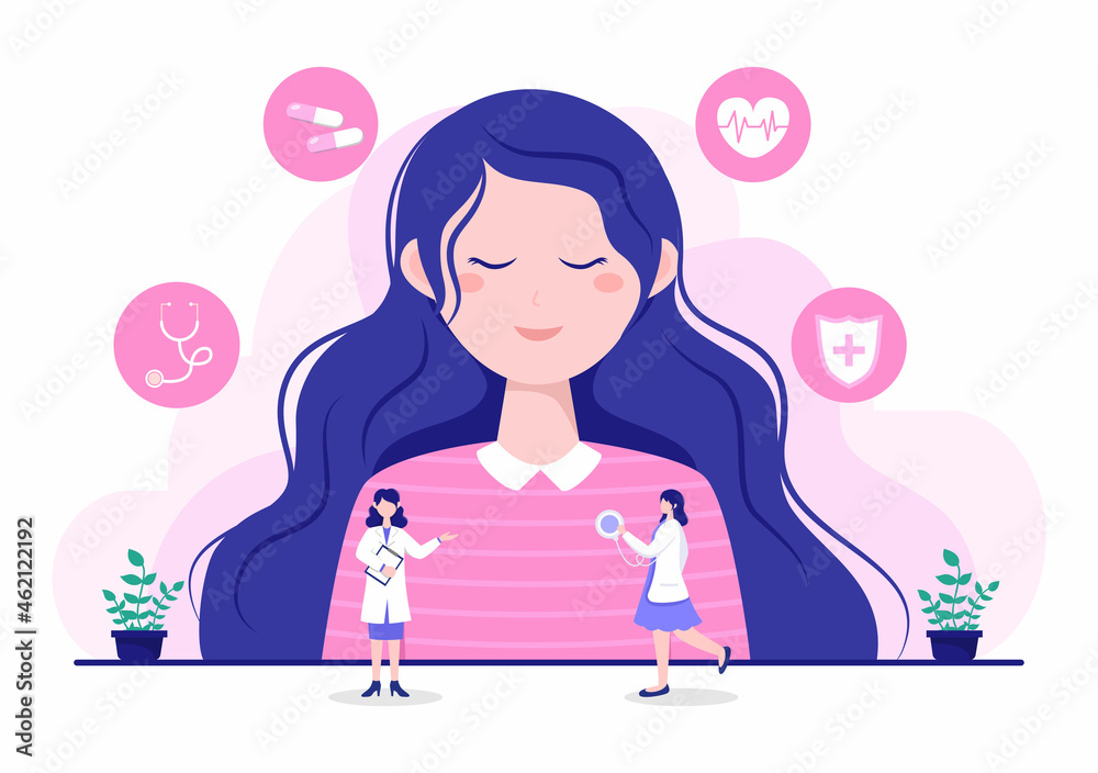 Doctor Checking a Patient in Hospital Room Background Vector Illustration. Medical Treatment With Patients For Healthcare, Consultation and Examination Health Doctor Checking a Patient in Hospital Room Background Vector Illustration. Medical Treatment With Patients For Healthcare, Consultation and Examination Health