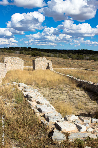 Ruins of Gran Quivira church at Salinas Pueblo Missions National Monument in New Mexico