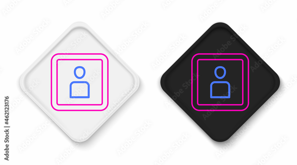 Line Play Video icon isolated on white background. Film strip sign. Colorful outline concept. Vector Line Play Video icon isolated on white background. Film strip sign. Colorful outline concept. Vector