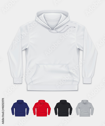 Pullover Hoodie Realistic Vector Mockup
