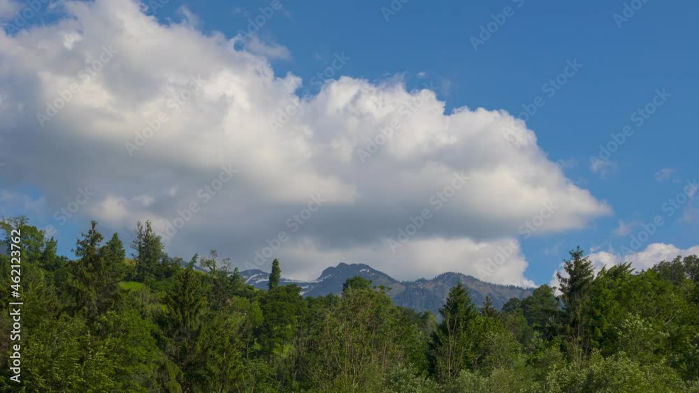 Time Lapse of clouds dancing around mountains. Alpnach, Canton Obwalden, Switzerland. Time Lapse of clouds dancing around mountains. Alpnach, Canton Obwalden, Switzerland.