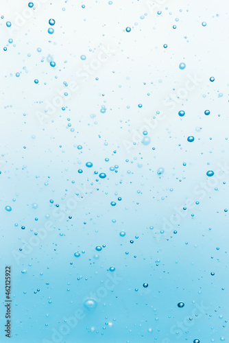 Blue bubbles in fresh water