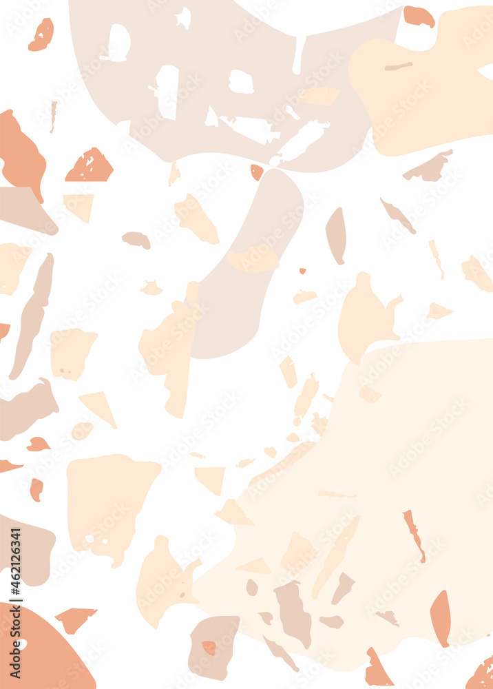 Terrazzo modern abstract template. Pastel texture