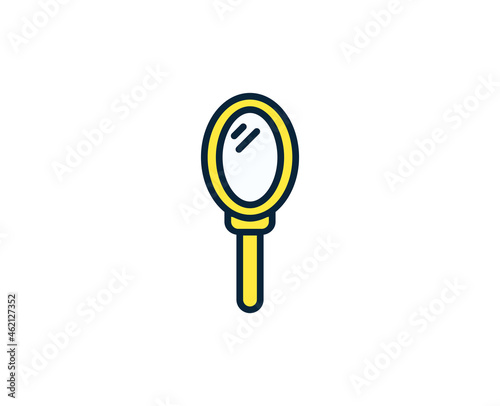 Mirror line icon. Vector symbol in trendy flat style on white background. Office sing for design.