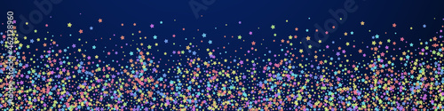 Festive neat confetti. Celebration stars. Colorful