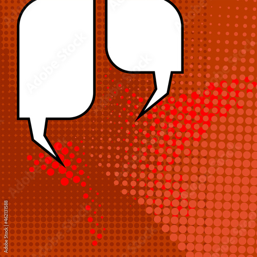 Comic Speech Bubble Pop Art Style