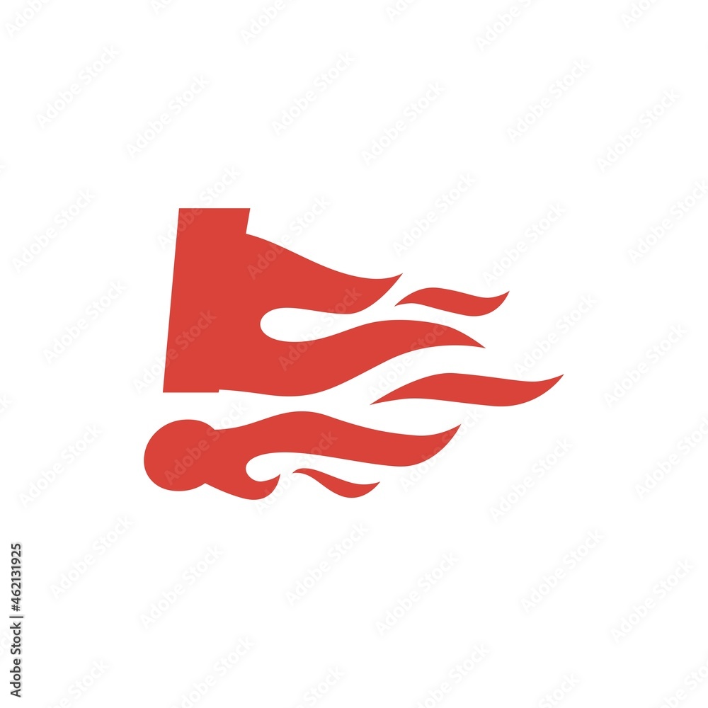 exclamation mark sign fire flame hot logo vector icon illustration exclamation mark sign fire flame hot logo vector icon illustration