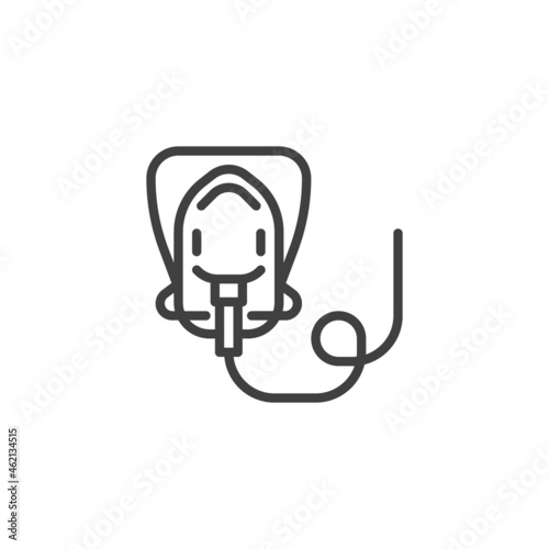 Oxygen mask line icon
