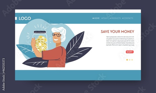 Save your money, person with financial assets