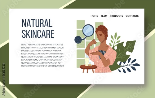 Natural skincare skin treatment products cosmetics