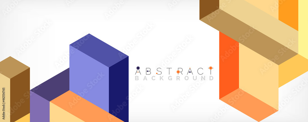 Abstract background. 3d cubes, cubic elements and blocks. Techno or business concept for wallpaper, banner, background, landing page Abstract background. 3d cubes, cubic elements and blocks. Techno or business concept for wallpaper, banner, background, landing page