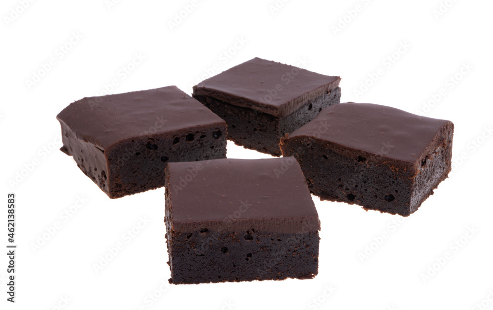 chocolate american brownie isolated chocolate american brownie isolated