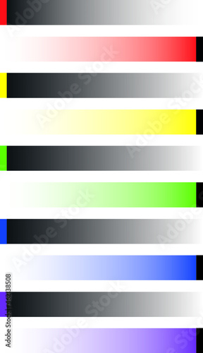 set of banners with ribbons