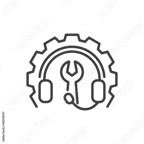 Technical support line icon