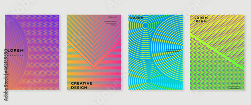 Fluid gradient background. Minimalist posters, cover, wall arts with colorful geometric shapes and liquid color. Modern wallpaper design for presentation, home decoration.  website and banner.