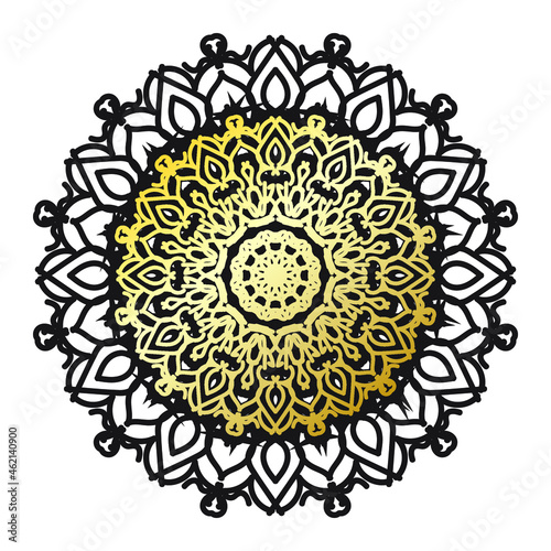 Vector round abstract circle. Luxury Mandala style.