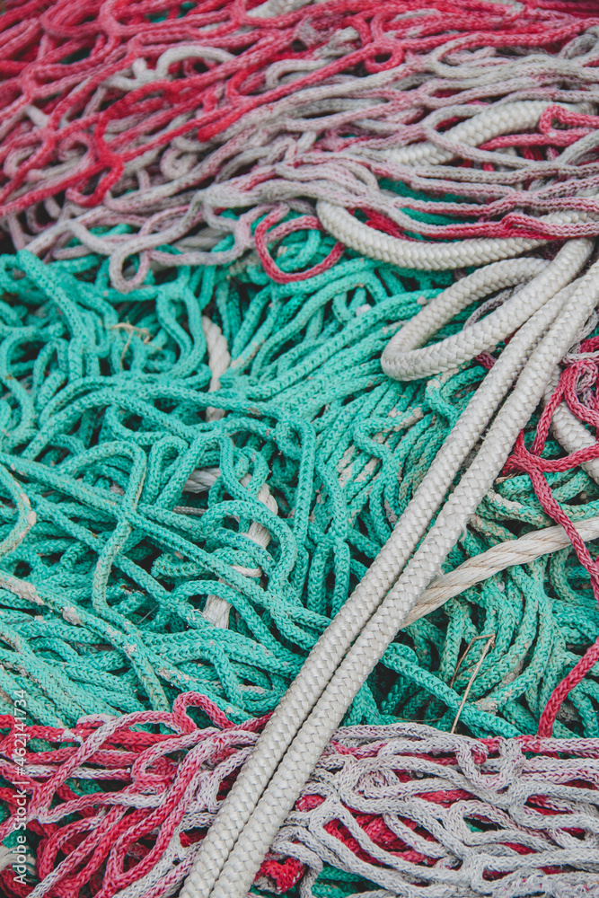 Ropes colours red green cuerdas colores verde rojo
