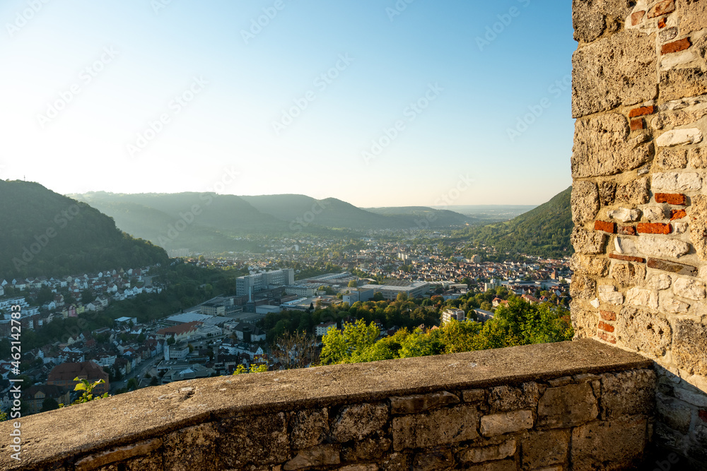 View from Helfenstein Castle towards Geislingen