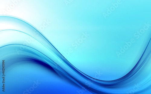 Blue abstract wave elegant background. © SidorArt