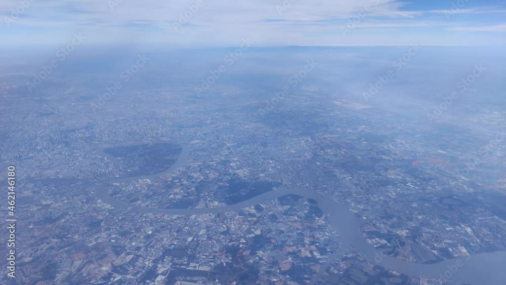 Fly over Bangkok shoreline at the south of Bangkok close to the gulf of Thailand
Fly over Bangkok shoreline at the south of Bangkok close to the gulf of Thailand