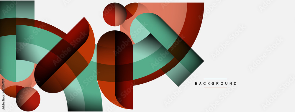 Trendy shapes, color minimal design composition, lines and shadows for wallpaper banner background or landing page Trendy shapes, color minimal design composition, lines and shadows for wallpaper banner background or landing page