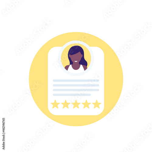 employee review or rating icon