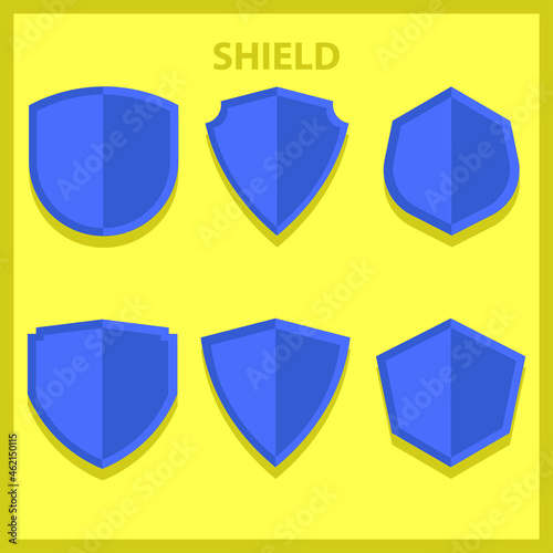 Free Download a set of shield flat image templates - GFXLoad