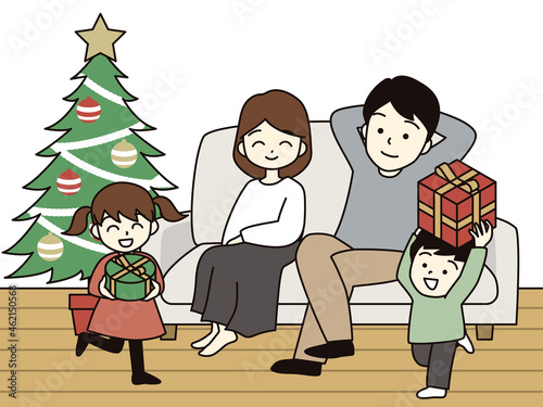 家族でお家で過ごすクリスマス