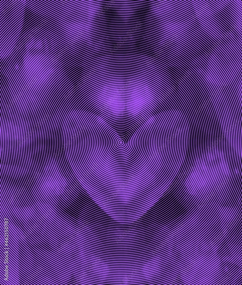 Fototapeta premium pattern and halftone designs inspired by close-up single heart shaped object in vivid purple on a black background
