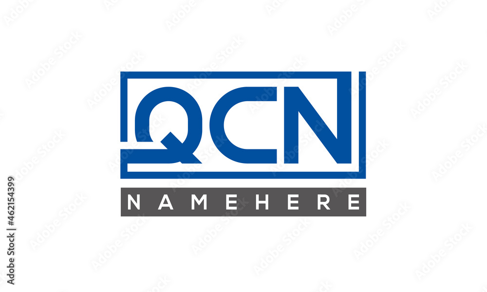 QCN creative three letters logo QCN creative three letters logo