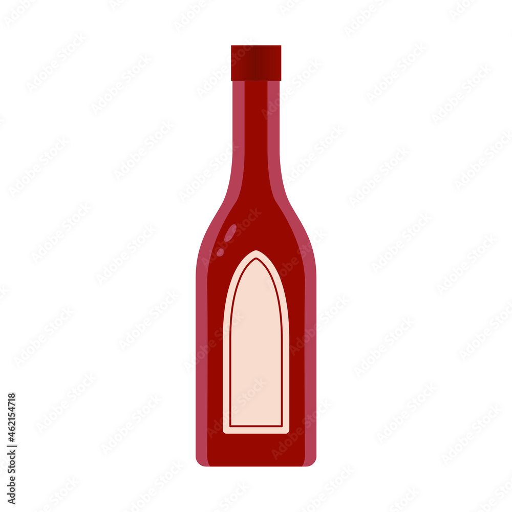 Sauce bottles vector design isolated on white. Sauce bottles vector design isolated on white.