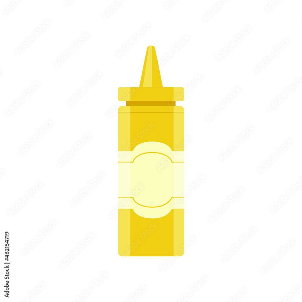 Sauce bottles vector design isolated on white. Sauce bottles vector design isolated on white.