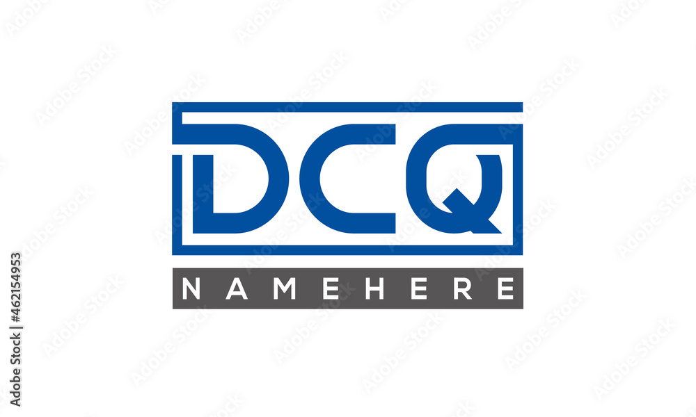 DCQ creative three letters logo DCQ creative three letters logo