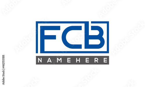 FCB creative three letters logo