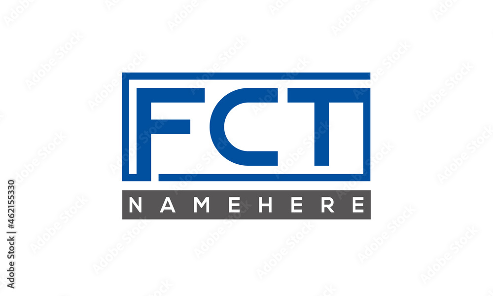 FCT creative three letters logo FCT creative three letters logo