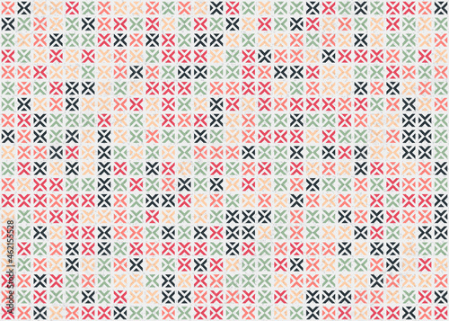 Abstract Geometric Pattern generative computational art illustration