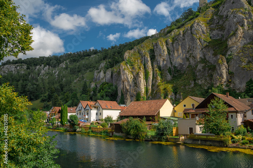 beautiful summer view of nature in bavaria city kelheim 