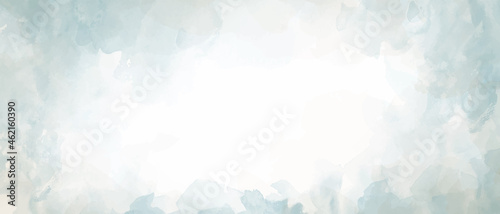Vector watercolor texture. Hand drawn blue and grey abstract vector illustration for background, cover, interior decor and other users. Vintage grunge surface. Template for design. Empty blank.	