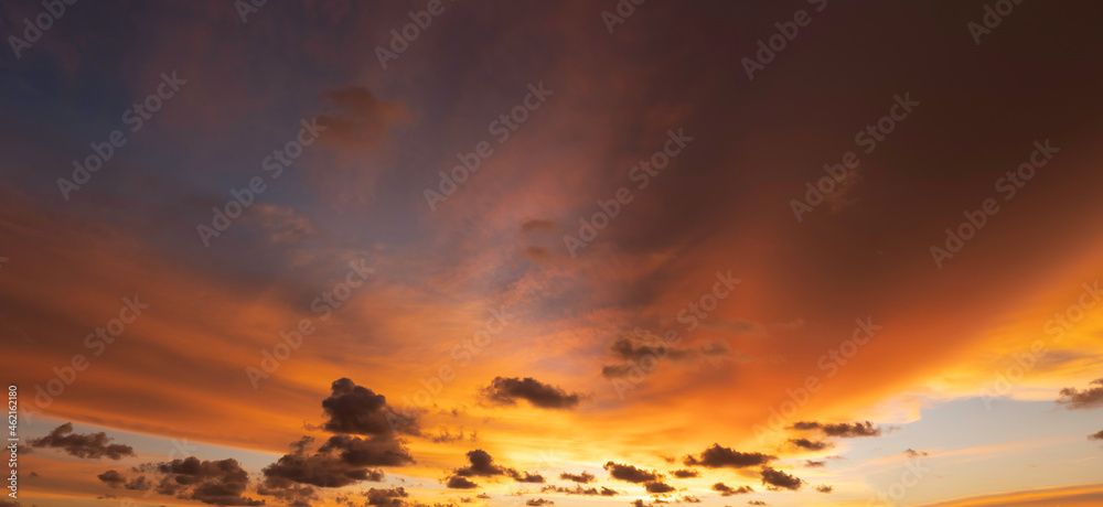 cloud at sunset panorama