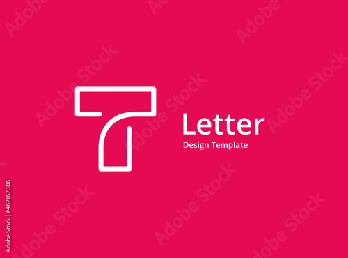 Letter T logo icon design template elements