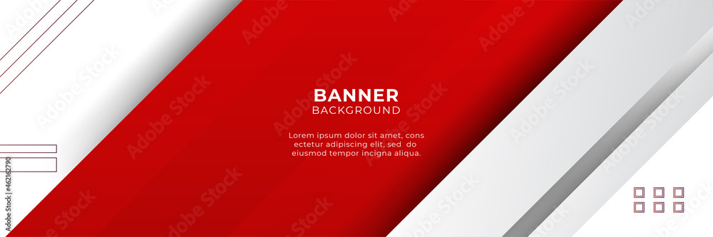 Abstract red banner background design template vector illustration with 3d overlap layer and geometric wave shapes. Polygonal abstract background, texture, advertisement layout and web page Abstract red banner background design template vector illustration with 3d overlap layer and geometric wave shapes. Polygonal abstract background, texture, advertisement layout and web page