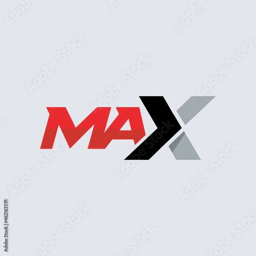 max typography logo vector design photo