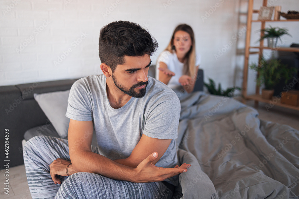 Unhappy couple going through crisis Unhappy couple going through crisis